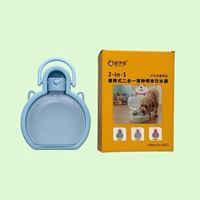 Fontaine à eau portable en PP fabriquée en usine pour la promenade des chiens en extérieur, l'abreuvement et l'alimentation des chats, fournitures pour animaux de compagnie