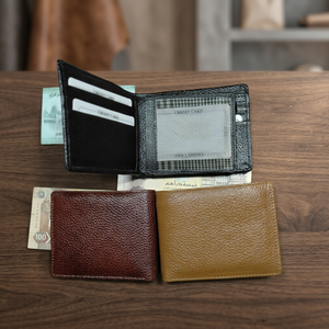 <b>Men</b> Genuine Leather Slim <b>Wallet</b> With Organized <b>Card</b> Holders And Cash Storage For Office Use Travel And Daily Essentials - Product Image 3