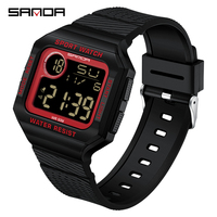 Relojes Deportivos SANDA para Hombre, Reloj Digital Resistente a los Golpes y al Agua para Hombre, Reloj Masculino 2129