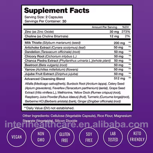 Pilules de nettoyage et de détoxification du foie OEM, produits amincissants halal, compléments alimentaires à base de plantes pour le soutien du foie, capsules de nettoyage et de détoxification du foie - Product Image 4