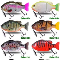 Leurre de pêche multi-articulé imprimé en 3D, 140 mm, 75 g, 2 segments, leurre coulant, leurre nageur, leurre artificiel