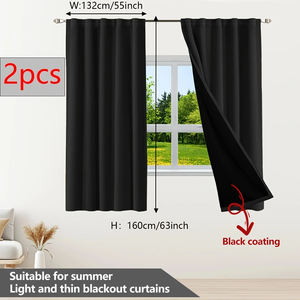 <span class=keywords><strong>Tende</strong></span> Oscuranti Termoisolanti Nere DaiRui per Camera <span class=keywords><strong>da</strong></span> Letto e Soggiorno, Riduzione del Rumore, Risparmio Energetico - Product Image 4