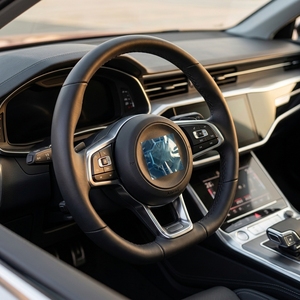 Pour Volkswagen <span class=keywords><strong>Golf</strong></span> <span class=keywords><strong>7</strong></span> GTI GTD <span class=keywords><strong>GTE</strong></span> R Polo GTI pour Passat Sports, personnalisation en fibre de carbone et cuir à 4 branches, vw - Product Image 4