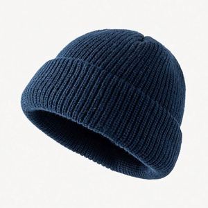Beanie Manufacturer Low Price Plain Knitted Embroidery Custom Logo Women Men <b>Hat</b> - Product Image 3