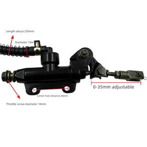 Maître-cylindre <span class=keywords><strong>de</strong></span> frein arrière hydraulique universel pour CQR, moto tout-terrain, VTT, ensemble <span class=keywords><strong>de</strong></span> pompe <span class=keywords><strong>de</strong></span> frein pour moto tout-terrain - Product Image 3