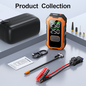 Nouveau modèle 2025 – Compresseur d'air portable 6000 mAh pour pneus de voiture, démarreur de secours et booster de batterie d'urgence pour voiture - Product Image 2