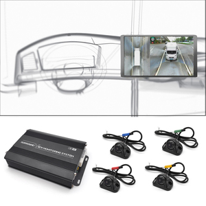 Système de surveillance à vue périphérique à 360 degrés pour bus, <span class=keywords><strong>camping</strong></span>-<span class=keywords><strong>car</strong></span>, <span class=keywords><strong>camping</strong></span>-<span class=keywords><strong>car</strong></span>, camion avec enregistreur DVR HD 1080P 4-CH - Product Image 4