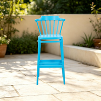Chaise de bar empilable en plastique Miura, moderne, économique, unique, d'occasion, pour usage commercial, écologique et durable, en gros