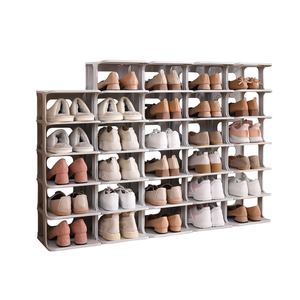 家庭用のホット販売カスタム透明プラスチック靴ボックス収納、家庭用靴ラックキャビネット卸売靴収納オーガナイザー - Product Image 1