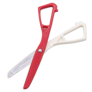 Student Scissors Children Craft <b>Plastic</b> <b>Edge</b> Bound 135mm Stainless Steel Safe Paper Cutting Handle PP Bulk - Product Image 2