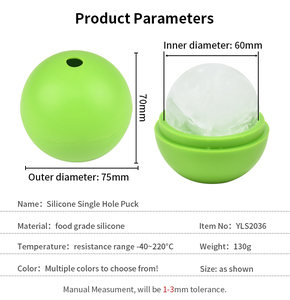High Quality Single Ice Ball Mold Silicone Nonstick Easy Release Ice <b>Sphere</b> Tray Summer - Product Image 2