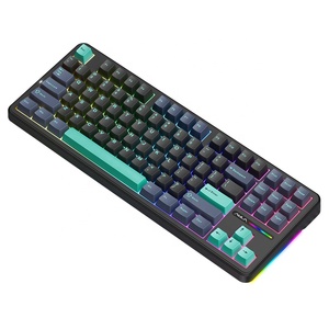 คีย์บอร์ดเกมมิ่ง AULA F87 RGB Backlit DIY แบบปรับแต่งได้ 87 ปุ่ม คีย์บอร์ดไร้สาย USB พร้อมโครงสร้างแบบ Laptop Washer - Product Image 4