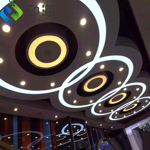 ZHIHAI Vật Liệu Trang Trí Nội Thất Trung Quốc <span class=keywords><strong>Pop</strong></span> Mờ Phim Nhà Hàng Giả Thiết Kế Trần 3D Gạch Trần - Product Image 2