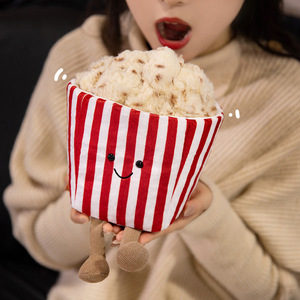 محاكاة متعة الفشار أفخم لعب طفل مهدئ دمى محشوة مهرجان الغذاء رمي وسادة الشركة المصنعة بالجملة مخلب آلة - Product Image 2