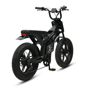 Bicicleta Eléctrica TXED Elegante <span class=keywords><strong>de</strong></span> 7 Velocidades, 48V 500W 13AH con Batería <span class=keywords><strong>de</strong></span> Litio y Cuadro <span class=keywords><strong>de</strong></span> Acero, Estilo Motocicleta con Llantas Anchas para Aventura - Product Image 3