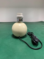 Petite lampe de table en céramique, abat-jour en coton plissé, base en céramique naturelle, lampe latérale pour chambre d'enfant, tendance 2022
