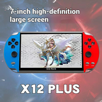 Cadeau promotionnel X12 PLUS Console de jeu portable avec écran HD de 7,0 pouces, 64 Go, console de jeu rétro classique portable avec jeux intégrés gratuits