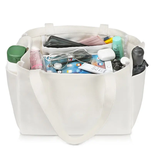 Custom Printed Logo Personalized <b>Canvas</b> Cotton Tote Bag Durable Reusable Shopping Bag for Daily Use Recyclable - Product Image 5