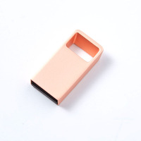 Flashdisk USB Logam Super Mini Custom Logo Grosir 8GB 16GB 32GB 64GB 128GB Kecepatan Tinggi Thumb Drive Pen Drive Hadiah