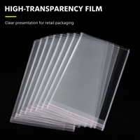 Sac en plastique transparent auto-adhésif écologique, sac d'emballage OPP pour étui de téléphone portable, sacs en cellophane pour cadeaux