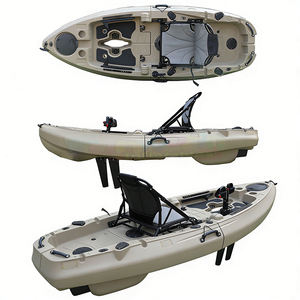 Kayak de pesca modular de plástico rígido para exteriores, para 2 o 3 personas, con asientos acolchados de EVA y sistema de pedales. - Product Image 1