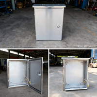 Boîtiers d'instruments électroniques de distribution électrique muraux en acier inoxydable avec revêtement en poudre, indice de protection IP66, pour extérieur/intérieur