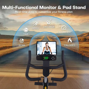 <span class=keywords><strong>Bicicleta</strong></span> magnética inteligente de uso doméstico de alta calidad, volante de 6kg, para interiores, Unisex, para entrenamiento cardiovascular, Fitness, bicicletas de spinning a la venta - Product Image 4