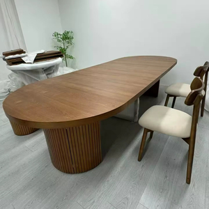 Table à manger extensible en bois massif avec armoire de rangement et buffet, prix de gros usine, conception personnalisée OEM ODM - Product Image 5