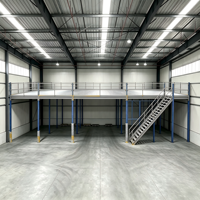 HONGXIN Étagère de mezzanine robuste en acier laminé à froid sans boulons, revêtement poudré, protection contre la corrosion, niveaux personnalisables, réglables