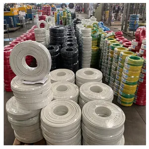 electric wire manufacturing single phase automatic copper wire/cable flexible 2 core 3 core white electrical wire for house