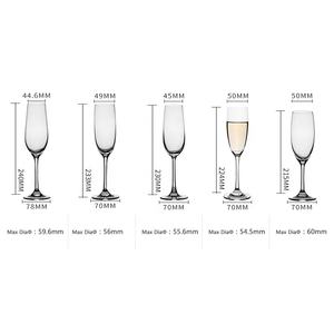 Verres à champagne, verres en cristal sans plomb, avec cannelure, <span class=keywords><strong>de</strong></span> haute qualité, 8oz - Product Image 2