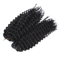 Extensions de cheveux humains bouclés au crochet, tresses sans nœuds, mèches de cheveux humains bouclés birmans pré-bouclées