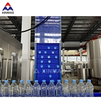 Ligne de production de mise en bouteille et de remplissage d'eau minérale entièrement automatique de qualité supérieure : haute capacité, performances fiables