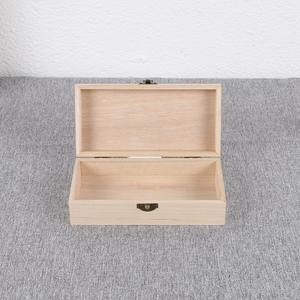 Caixa De Presente De Chá De Madeira Sólida, Flap, Caixa De Embalagem Antiga, Caixa De Armazenamento De Mesa Retangular, Jóias, Óleo Essencial, Perfume, Caixa De Madeira - Product Image 2