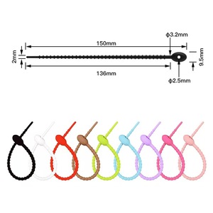 Sacs de rangement ovales en silicone écologiques pour câbles de casque et gestion des câbles dans le salon (15cm/22cm) - Product Image 3