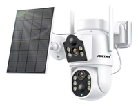 Caméra de surveillance extérieure sans fil XMEYE SOLAR double 3MP, caméra vidéo CCTV, 3.6mm 6MP PTZ tandem ICSEE WIFI, double objectif
