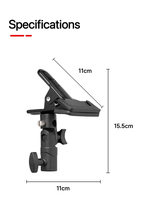Support de réflecteur de photographie 5/8 "support de support de lumière en métal robuste pour diffuseur de toile de fond Photo Video Studio