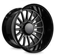Jantes en alliage forgées sur mesure, face usinée noire, classiques à rayons multiples, 20, 22, 24 pouces, 6x139.7, 8x170 pour Ford, GMC, Chevy, Toyota