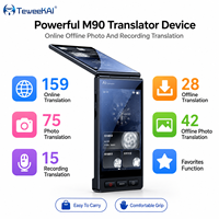 Penerjemah Suara Pintar TeWeekAI M90Pro Layar Ganda 3.97" Dilengkapi Wi-Fi Offline/Online Perekaman Foto Teks 159 Bahasa