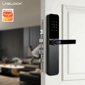 Cerradura Inteligente <span class=keywords><strong>de</strong></span> Acero Inoxidable <span class=keywords><strong>de</strong></span> Último Diseño, con <span class=keywords><strong>App</strong></span> Tuya y Wi-Fi, Desbloqueo Múltiple (Huella Digital/Contraseña/<span class=keywords><strong>Tarjeta</strong></span>/Llave/<span class=keywords><strong>App</strong></span>) para Puertas <span class=keywords><strong>de</strong></span> Madera/Acero - Product Image 1