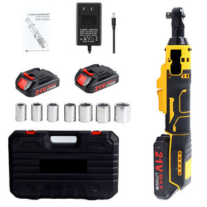 21V Lithium Ion Electric Ratchet Wrench 1/2 In Drive Rechargeable Right Angle Power Tool With Battery And Charger - Product Image 3