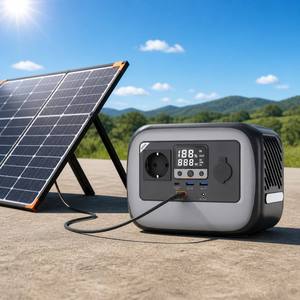 Générateur solaire portable 300W, station d'alimentation, USB-C PD 3.0, écran LCD, urgence, maison, camping, extérieur - Product Image 4