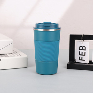12oz & 17oz Insulated 304 Stainless Steel Wine & Coffee Tumblers Office Metal Cups with Straw and Lid - Product Image 1
