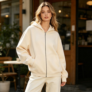 เสื้อฮู้ดดี้กีฬาผู้หญิงสีพื้นคุณภาพเยี่ยม กันน้ำ สไตล์วินเทจ สตรีทแวร์ - Product Image 4