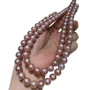 Collar de Perlas Doradas Emperador de 4-5 mm, Plumas Naturales, Luz Intensa, Estilo Básico Impecable, Estilo de Lujo Ligero con Caja de Regalo - Product Image 5