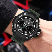 Montre de sport électronique pour homme TOMI T227, affichage analogique et numérique, étanche, en plastique, de haute qualité, tendance, pour homme.