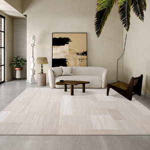 Alfombra Beige Moderna Ecológica de Alta Calidad, Alfombra Grande Blanca de Lujo para Sala de Estar - Product Image 5