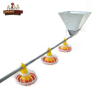 Tự động gà hệ thống cho ăn tự động feeders cho gia cầm Gà Thịt thức ăn Pan gia cầm trang trại thép Phễu - Product Image 3