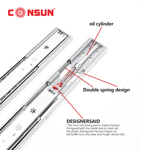 Sản Xuất Mềm Đóng Kính Thiên Văn Trượt Đẩy Mở Đầy Đủ Mở Rộng Kênh Đường Ray Bóng Mang Tủ Ngăn Kéo Trượt - Product Image 2