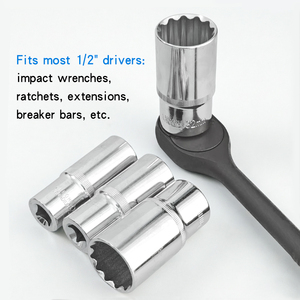 1/2" Drive Mirror Finish 12 Point <strong>Socket</strong> 78mm Cr V Bi Hex <strong>Socket</strong> for Ratchet Wrench 8mm to <strong>24mm</strong> 27 30 32mm - Product Image 6